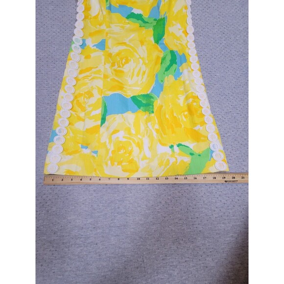 NWT Lilly Pulitzer Yellow Mila Shift Dress Sz 6 First Impression Sunglow Yellow - Picture 12 of 16